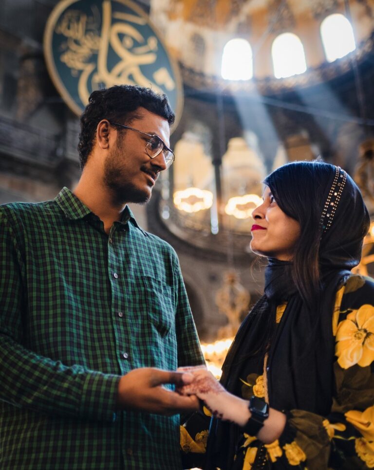 Couple at Hagia Sophia, Istanbul